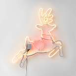 19.75" LED Neon Style Reindeer Christmas Novelty Silhouette Light - Wondershop™
