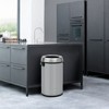 Commercial-Grade 17 Gal/65L Stainless Steel Trash Can w/ Noise-Reducing Swing Lid - Heavy-Duty Round Bin for Kitchen/Restaurant/Office - 4 of 4