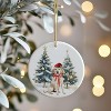 Lomsoe Labrador Ornament Christmas Tree Ornaments Decor Christmas Dogs Gifts Christmas Hanging Ceramic Ornament Christmas Decor - 2 of 4