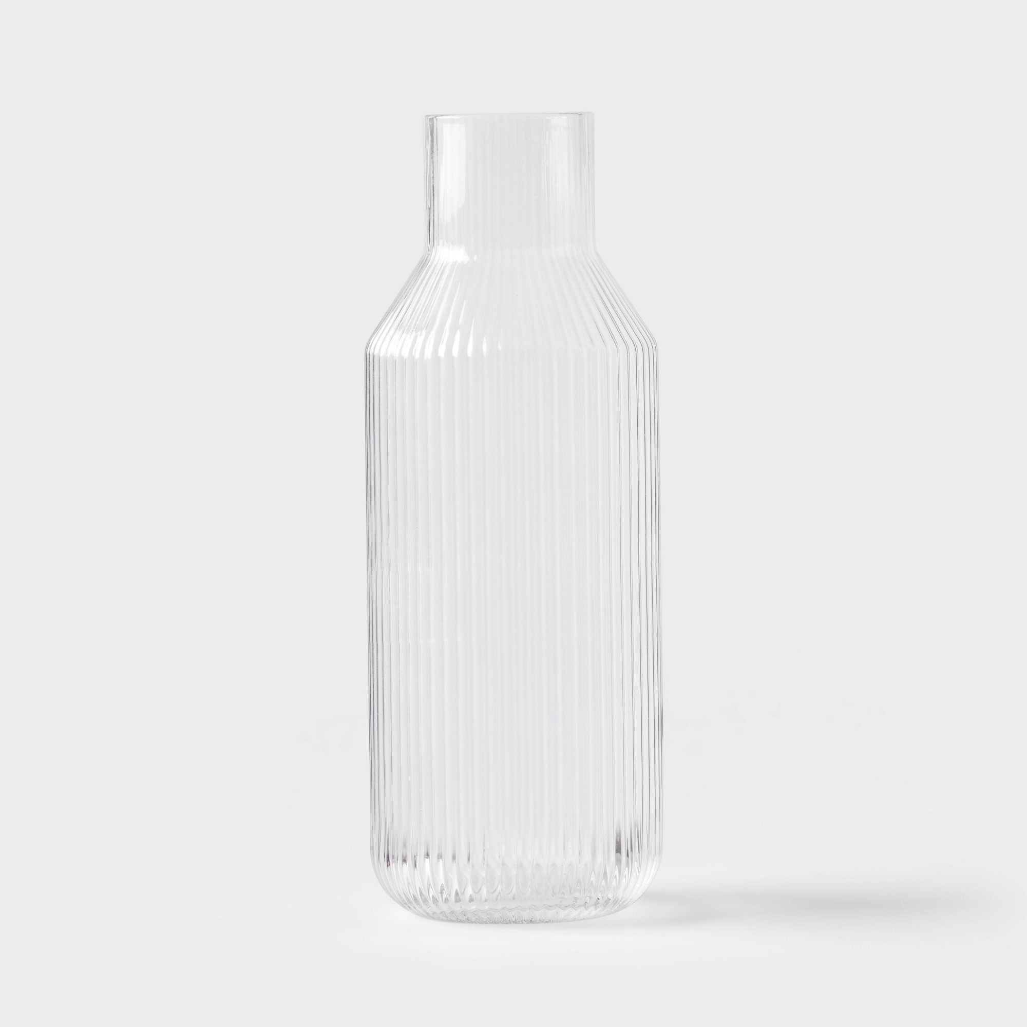 Ribbed Glass Carafe Clear - Threshold™
