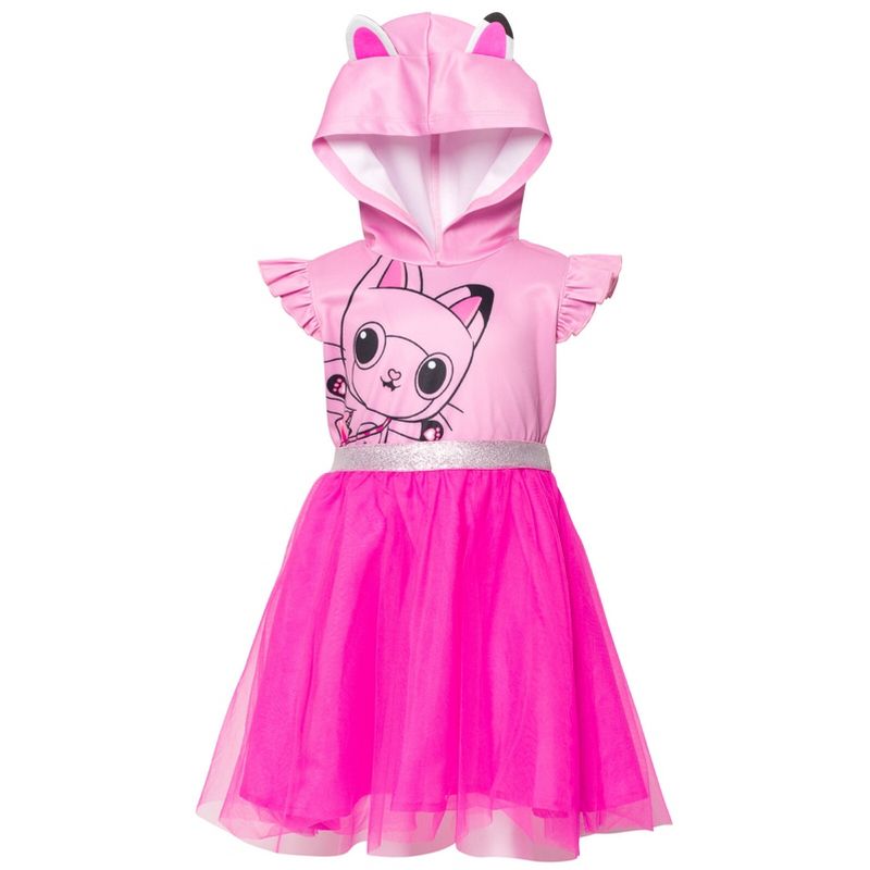 Dreamworks Gabby's Dollhouse Pandy Paws Girls Mesh Cosplay Tulle Dress Little Kid to Big Kid, 1 of 8