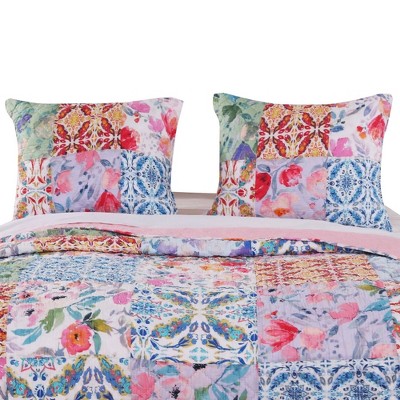 Greenland Home Fashion Joannas Garden Perfect Fit Pure Natural Cotton Pillow Sham - King 20 x 36" Multicolor