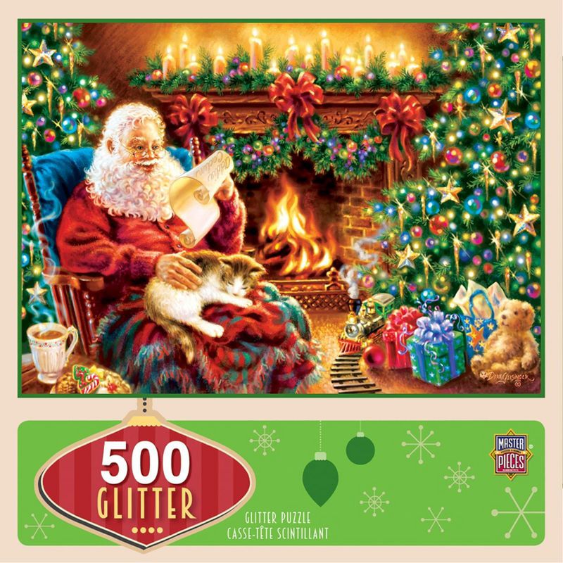 MasterPieces Inc Christmas Dreams 500 Piece Glitter Jigsaw Puzzle, 3 of 7