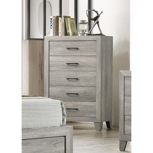 Okak Modern Wooden Dresser for Bedroom with 4 Drawers, Storage Chest of Drawers Nightstand Bed Side Cabinet for Living Room Hallway - 1 of 4