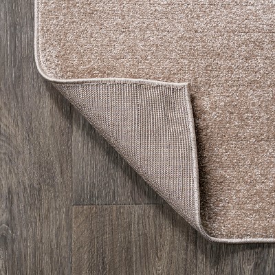 Beige Low-Pile Synthetic Reversible Area Rug, 3 x 5 ft