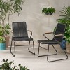 Set of 2 Modern Moonstone Chair for outside living room-Christopher Knight Home - 4 of 4