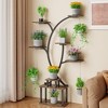 VECELO Plant Stand Indoor with Grow Lights, Indoor Plant Shelf, Metal Plant Flower Display Shelf, Tree-Shaped Plant Rack - 3 of 4