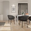 GlasFlength Accent Chairs Modern Stackable Lounge Chairs All Weather Construction For Indoor Outdoor Spaces, Gray, 23.23"*23.23"*30.91" - 2 of 4