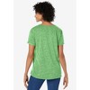 Woman Within Marled Cuffed-Sleeve Tee - 3 of 4