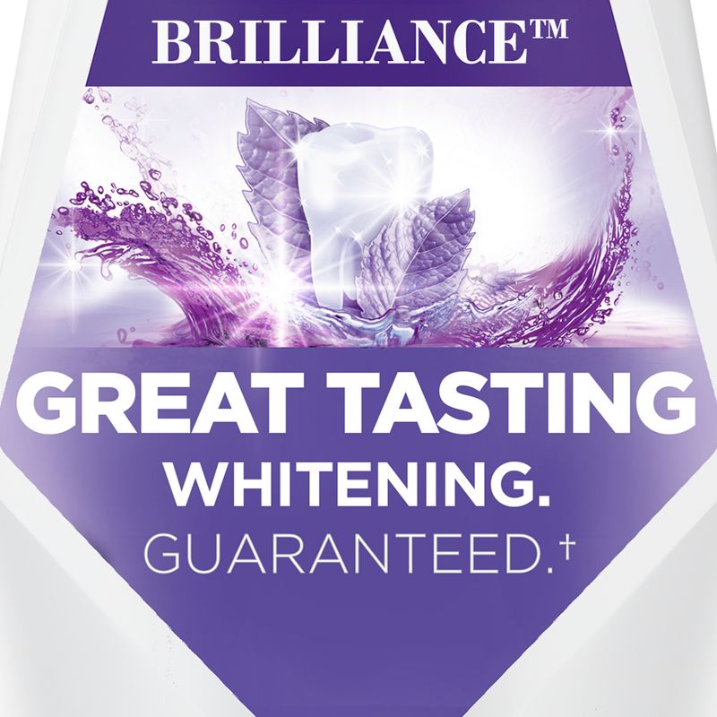 Crest 3D White Brilliance Alcohol Free Whitening Mouthwash, Clean Mint - 1L, 3 of 10