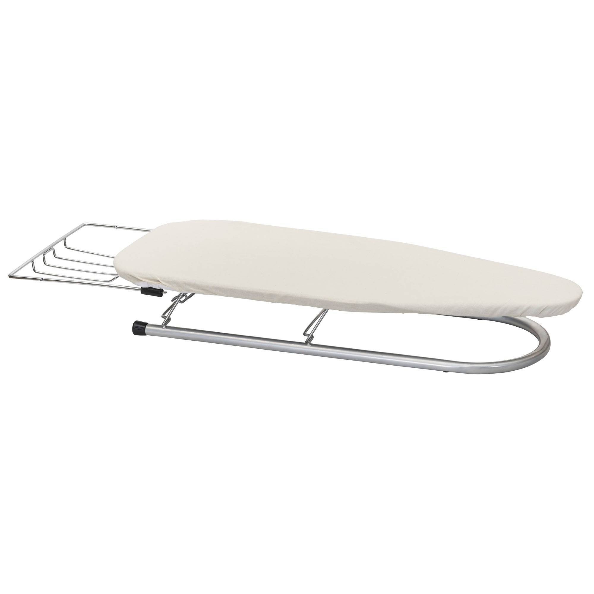 Household Essentials Ironing Tabletop Board: Portable Small Steel Countertop, 30" x 12", White, 1-Year Warranty
