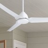 54" Minka Aire Modern Indoor Outdoor Ceiling Fan with Remote Control White Wet Rated for Patio Exterior Porch Gazebo Garage Barn - 2 of 4