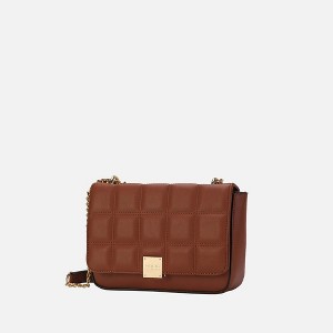 MKF Collection Nyra quilted Vegan Leather Women’s Shoulder bag by Mia K - Brown - 1 of 4