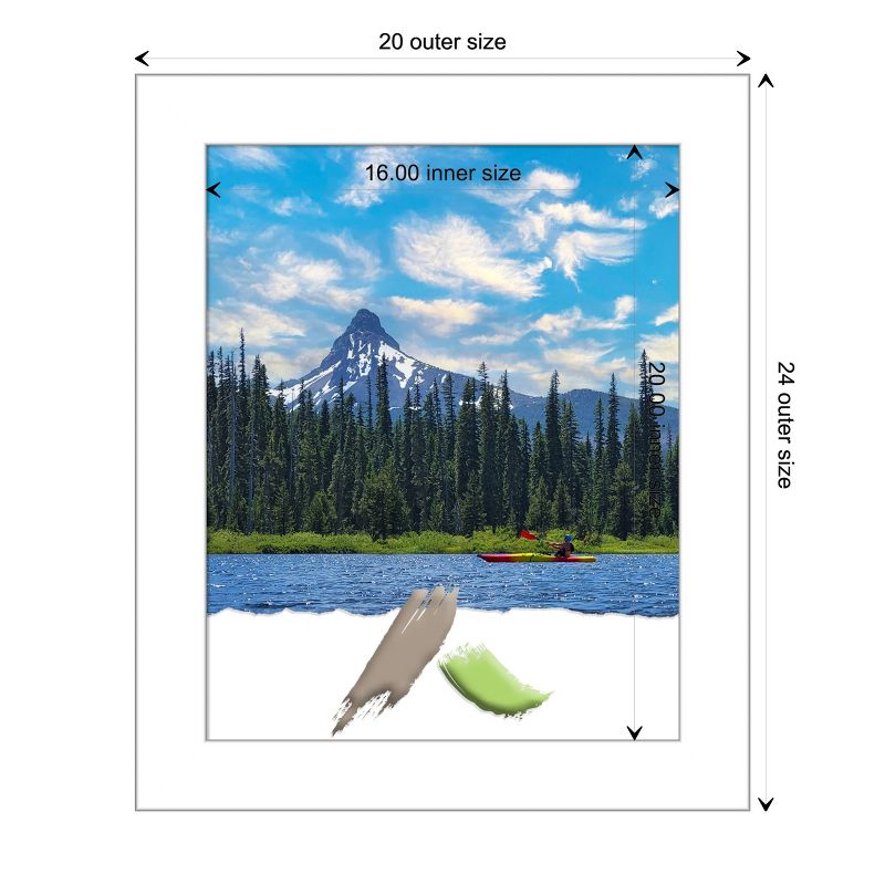 Amanti Art Wedge White Picture Frame, 4 of 7