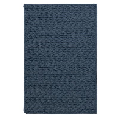 Simply Home Solid Rug, 4 by 6-Feet, Lake Blue