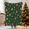 Christmas Throw Blanket 50 X 60 Inches Soft Cute Gingerbread-Man Christmas Blanket - 4 of 4