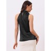 Allegra K Women's Satin Halter Neck Elegant Sleeveless Silky Summer Top - 3 of 4