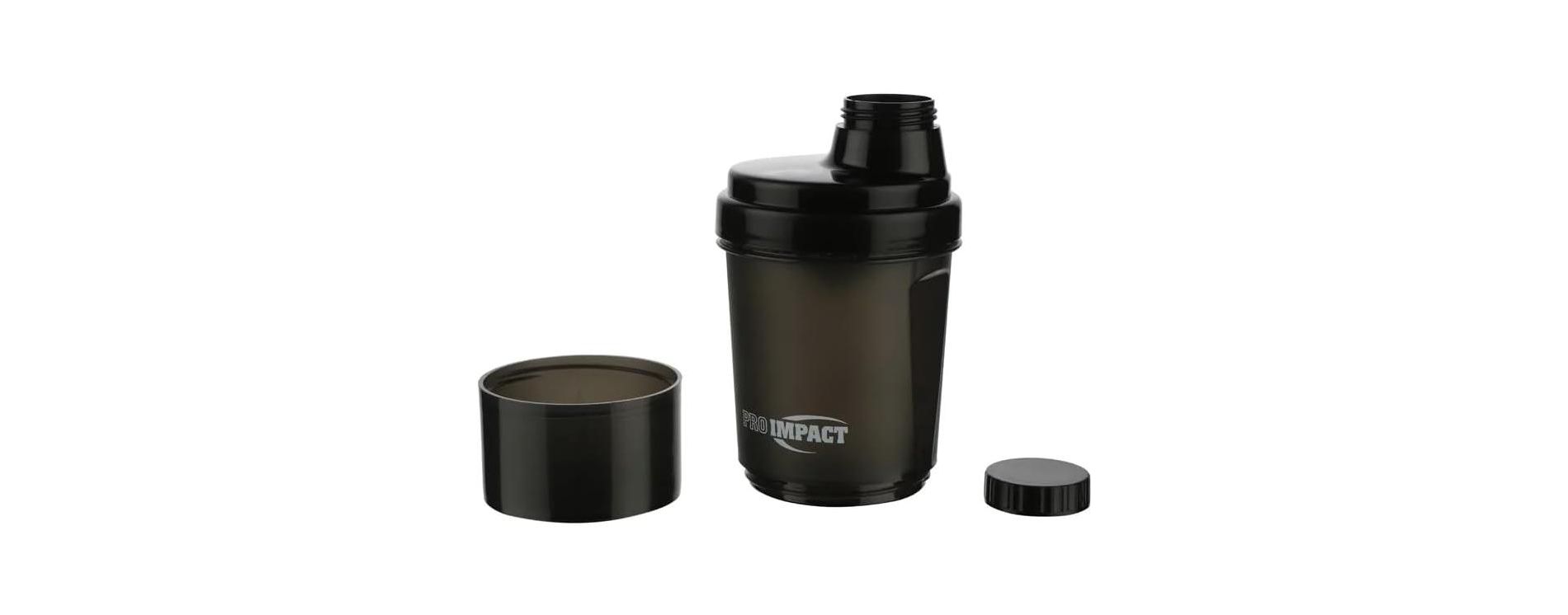 Amber Fight Gear Super Shaker  Small No. 3, Portable Mixing Solution with Storage Cup, Smooth Mixing Net, Durable Design, Black