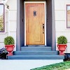 Maggift Artificial Outdoor Flower Pots, Evergreen Plant for Home Porch Decoration, Set of 2 for Courtyard Gate, Green, 18"*18"*22" - 4 of 4