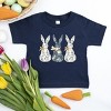 Three Blue Willow Bunnies - Toddler Short Sleeve Graphic T-Shirt - 2 of 4