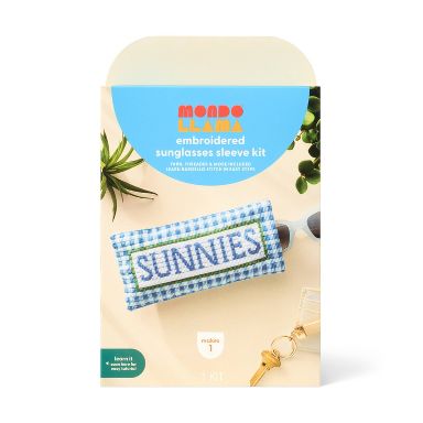 Summer Craft Needle Point Sunglasses SleeveActivity  Kit - Mondo Llama™