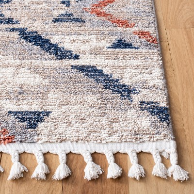 Gray Diamond Hand-Knotted Synthetic 4' x 6' Area Rug