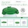 Amber Fight Gear Guac-Lock Container, Green/White, Model Number: 53362 - 2 of 4