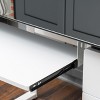 Reeve Tempered Glass Desk - Black/White - Christopher Knight Home: Modern Style, Metal Frame, All Purpose Storage Drawer - 4 of 4