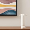 HomeRoots 16" Off White Cylinder Ceramic Table Vase With Handles - 2 of 4