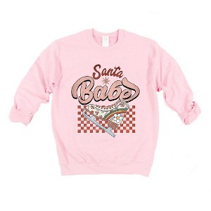 Simply Sage Market Women's Graphic Sweatshirt  Santa Babe - 1 of 4