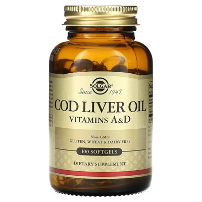 Solgar Cod Liver Oil, 100 Softgels