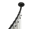 Dual Mount No Rust 50” to 72” Adjustable Curved Shower Curtain Rod - 2 of 4