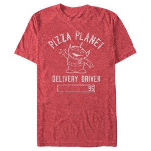 Men's Toy Story Pizza Planet Delivery Driver Alien T-Shirt - 1 of 4