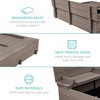 Best Choice Products 47x47-Inch Kids Wooden Outdoor Sandbox w/ 2 Foldable Bench Seats, Sand Protection, Liner - 4 of 4