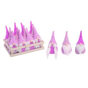 Transpac Polyester 9.84 in. Multicolored Valentines Plush Gnomes In Box Set of 12 - 1 of 4
