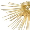 CWI Lighting Savannah 6 Light Flush Mount With Gold Leaf Finish - 3 of 4