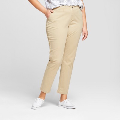 women's chino pants plus size