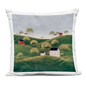 Stupell Industries Rolling Hills in Countryside Village Outdoor Decorative Throw Pillow, 18 x 18 - 1 of 3