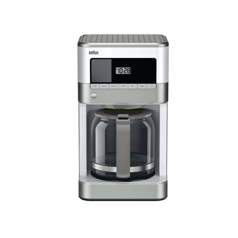  Braun KF7070 BrewSense Drip Glass Coffeemaker, 12 Cup,  Stainless Steel: Home & Kitchen