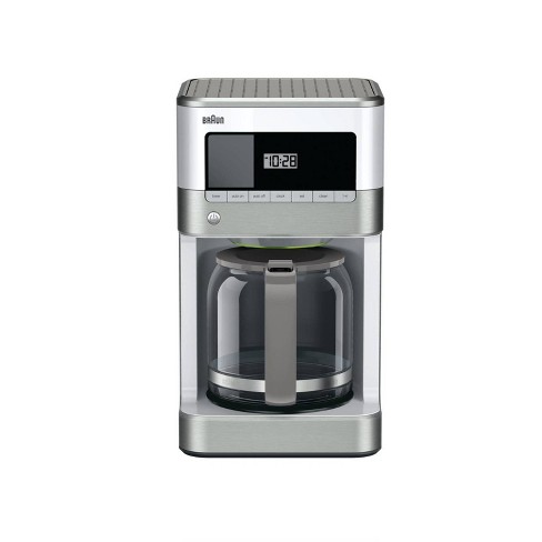 Braun BrewSense Drip Coffee Maker 12-Cup, Silver