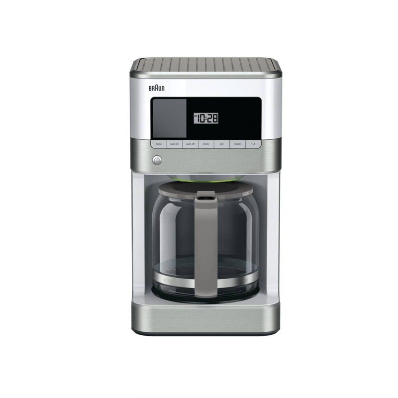 Braun BrewSense 12-cup Drip Coffee Maker - KF6050WH - Stainless Steel/White, 1 of 12