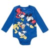 Disney Lion King Winnie the Pooh Mickey Mouse Baby 5 Pack Bodysuits Newborn to Infant - 3 of 4