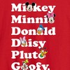 Men's - Disney - Mickey's Character List Long Sleeve Graphic T-Shirt - 2 of 3