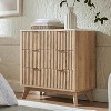 SinCiDo Modern 32" Tall Fluted Nightstand w/Faux Marble Top, Curved Profile, 3 Drawer Storage Bedside Tables for Bedroom, Living Room - 4 of 4