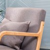 Nordlys Solid Wood and Fabric Lounge Chair Countryside Style Living Room - 2 of 4
