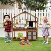 Infans Wooden Mud Kitchen w/ Chalkboard, Stoves, Removable Sink & Accessories Natural - 4 of 4