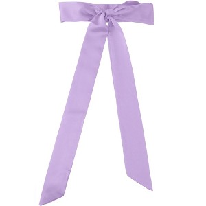 Allegra K Women's Skinny Solid Color Long Scarves Neckerchief 77.17" X1.97" - 1 of 4