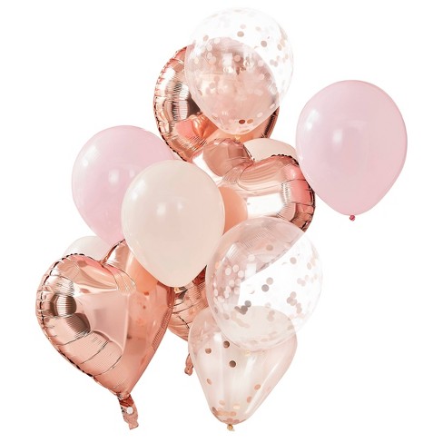 Factureerbaar Vaardigheid Duidelijk maken 12ct Balloon Bundles Pink/gold : Target