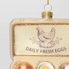 Christmas Glass Carton of Eggs Ornament - Wondershop™ - 3 of 3