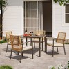 Lausaint Home 5-piece Outdoor Rattan Dining Set - 4 of 4